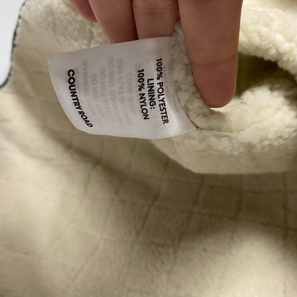 Men's Country Road Size M Khaki Green Tan Sleeveless Quilted Non Closer Vest - Picture 6 of 12